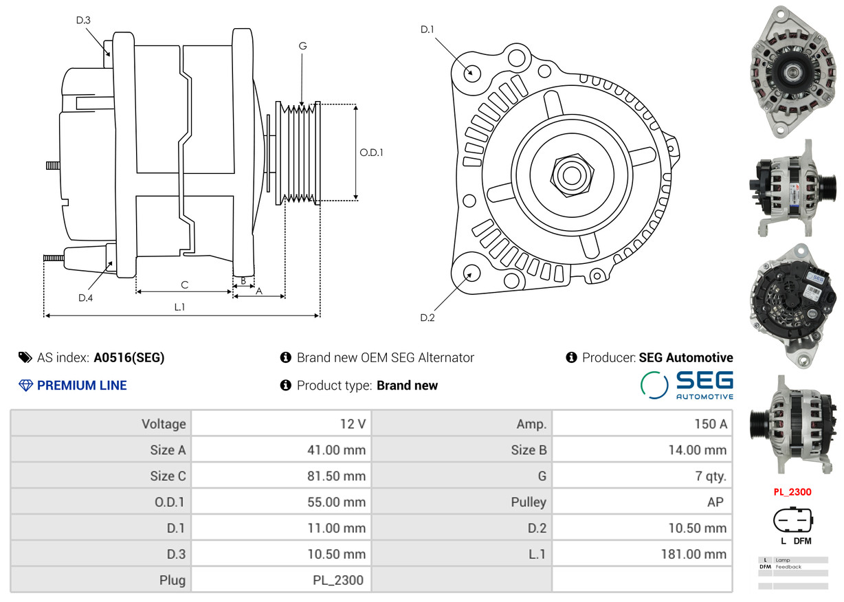 Freilaufgetriebe, Starter - SD0102 AS-PL