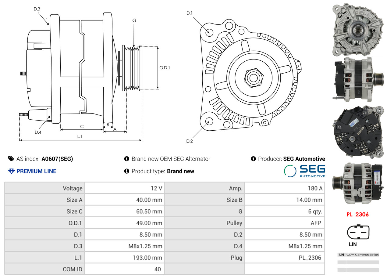 Freewheel Gear, starter - SD0089 AS-PL
