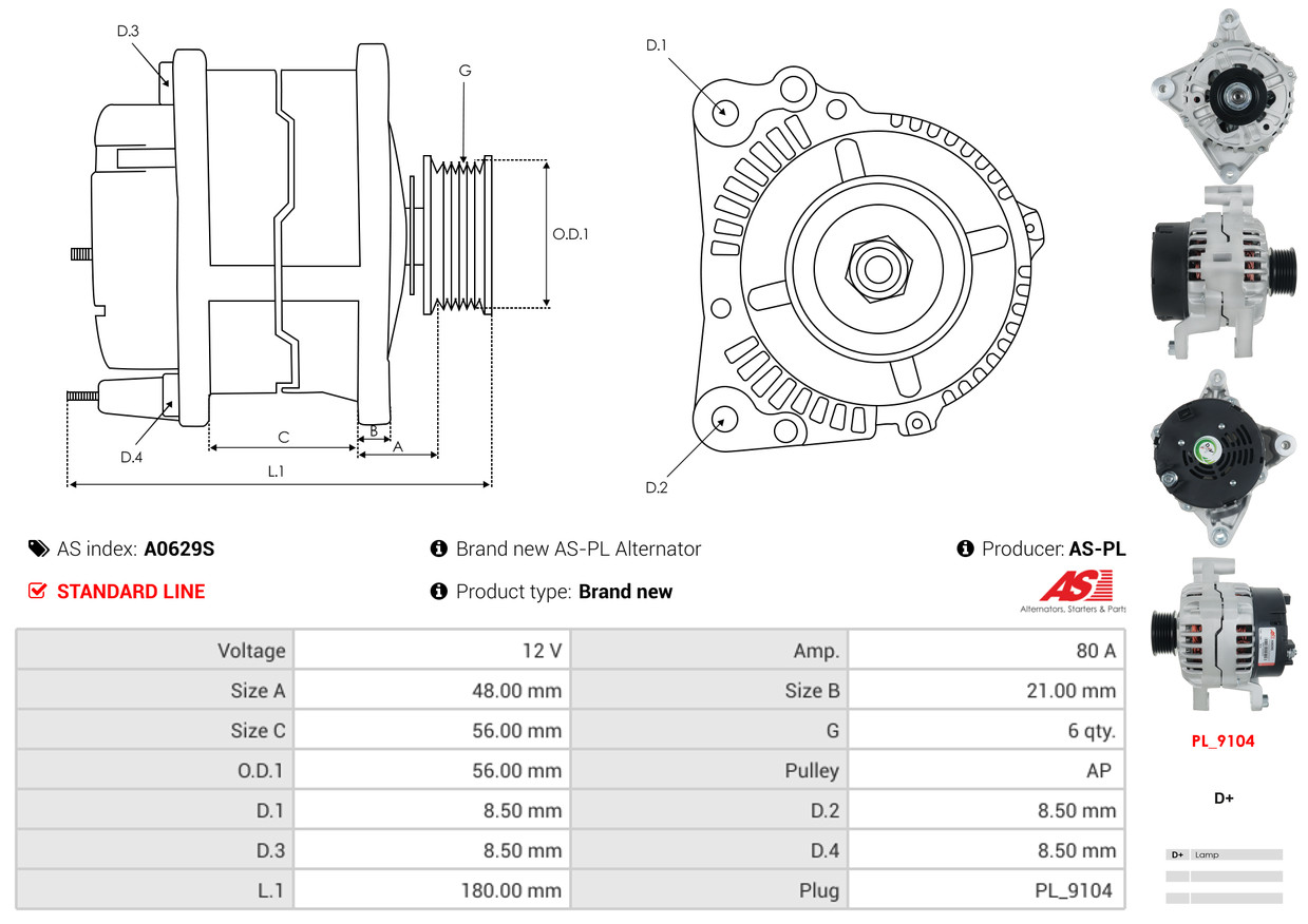 Starter - S0039 AS-PL