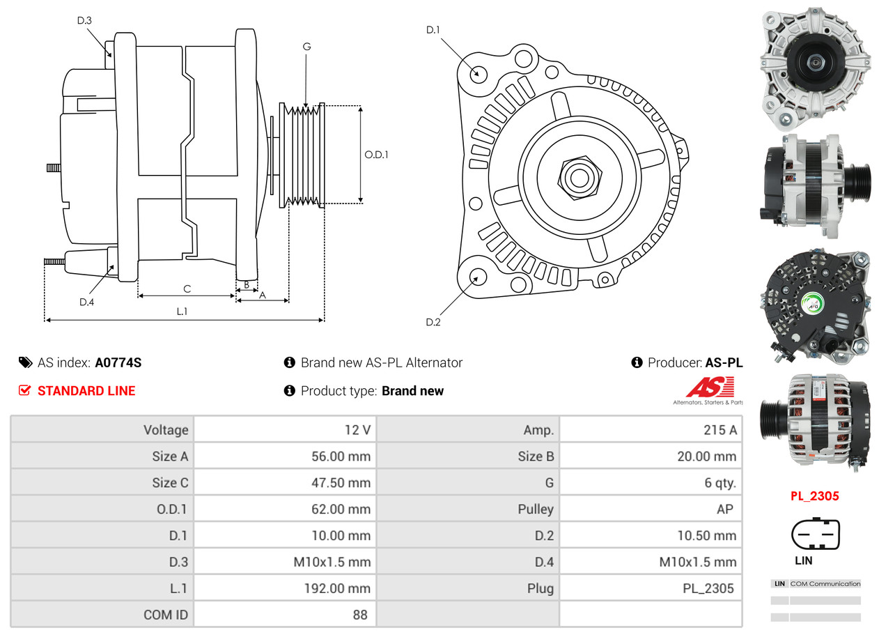 Generator - A0774S AS-PL