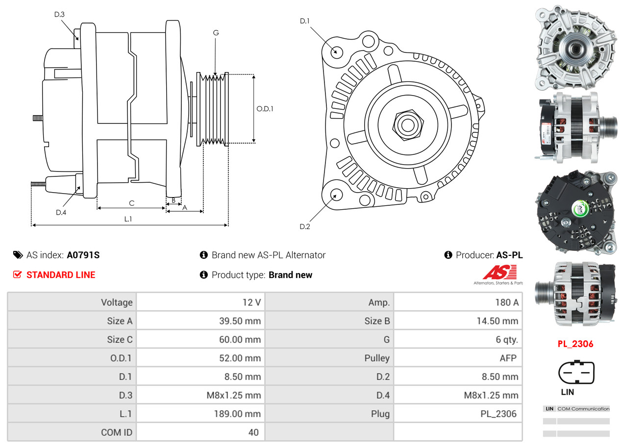 Generator - A0791S AS-PL