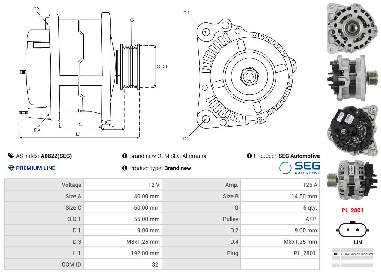 Freewheel Gear, starter - SD0101 AS-PL