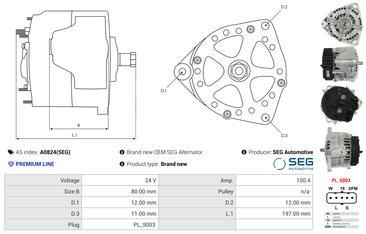Solenoid Switch, starter - SS3002 AS-PL