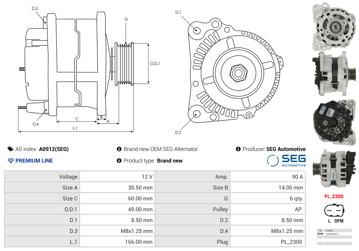 Freewheel Gear, starter - SD0096 AS-PL