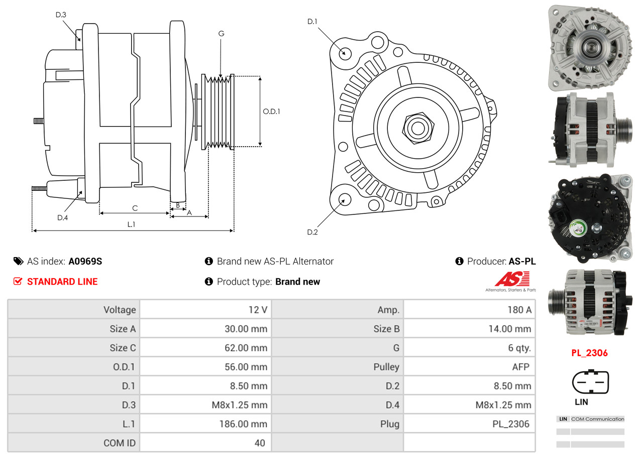 Generator - A0969S AS-PL