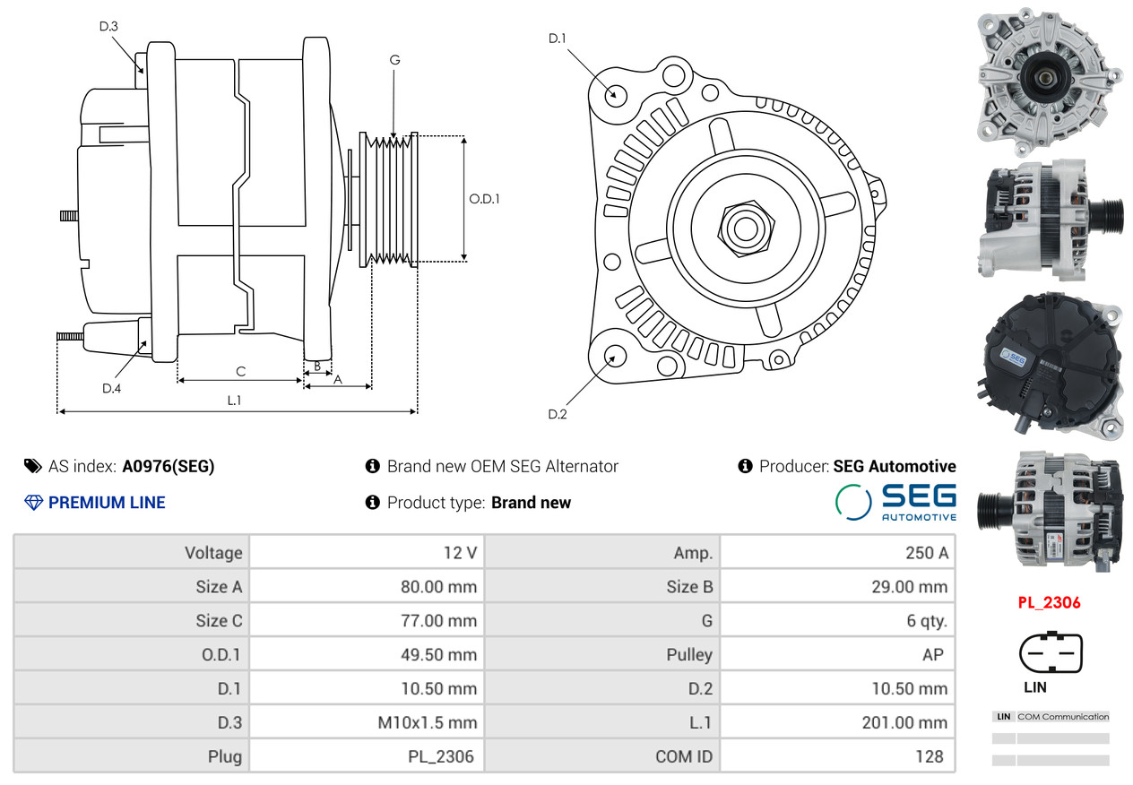 starteris - S6008 AS-PL