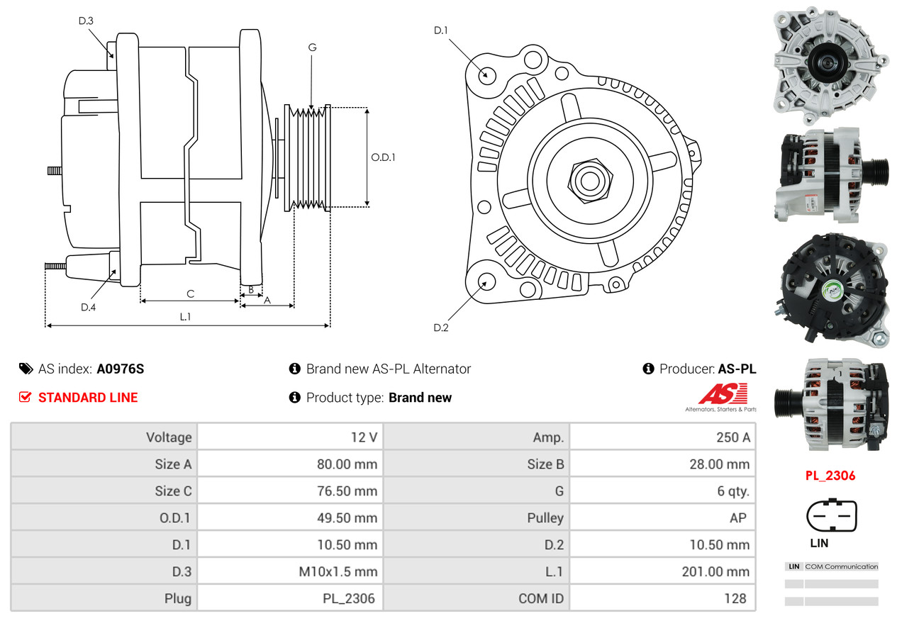 Alternator Regulator - ARE0161 AS-PL