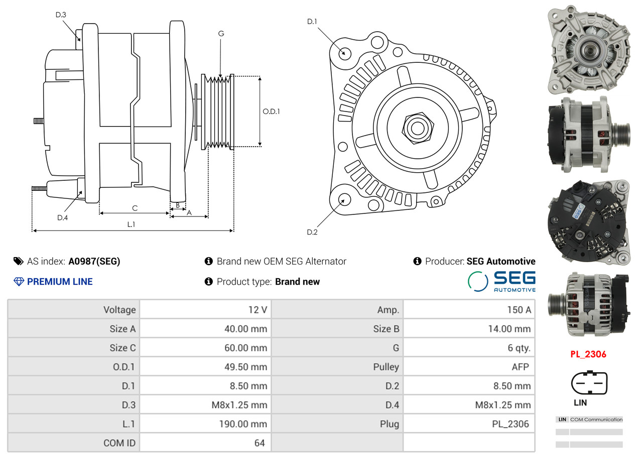 Starter - S0091 AS-PL