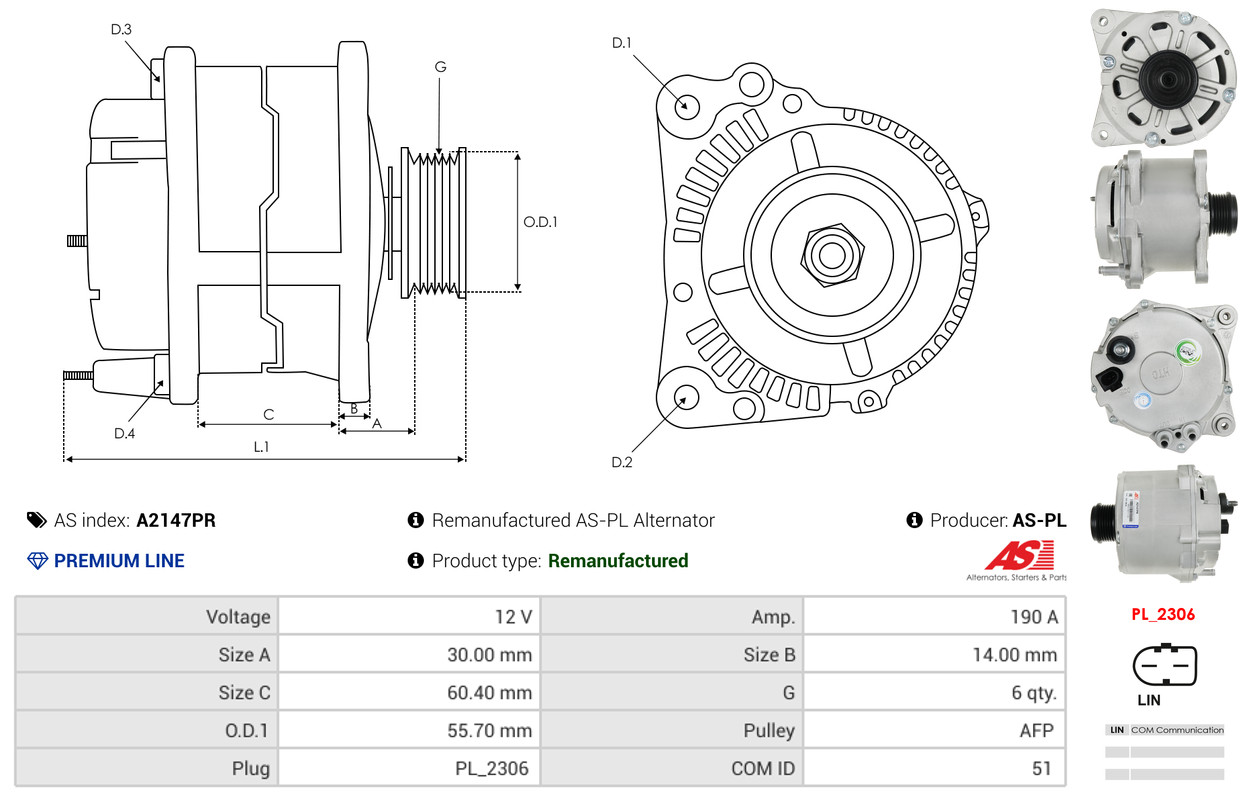 starteris - S3010 AS-PL
