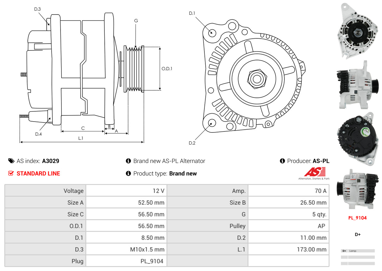 NOx Sensor, urea injection - NOX9428 AS-PL