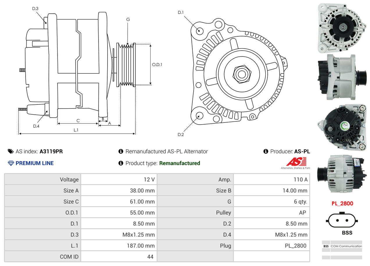 Generator - A3119PR AS-PL