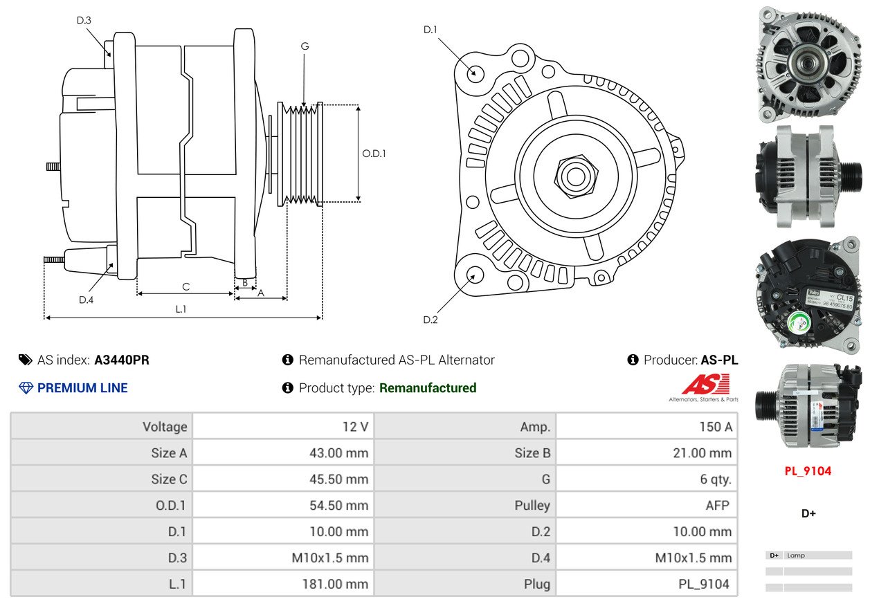 Generator - A3440PR AS-PL