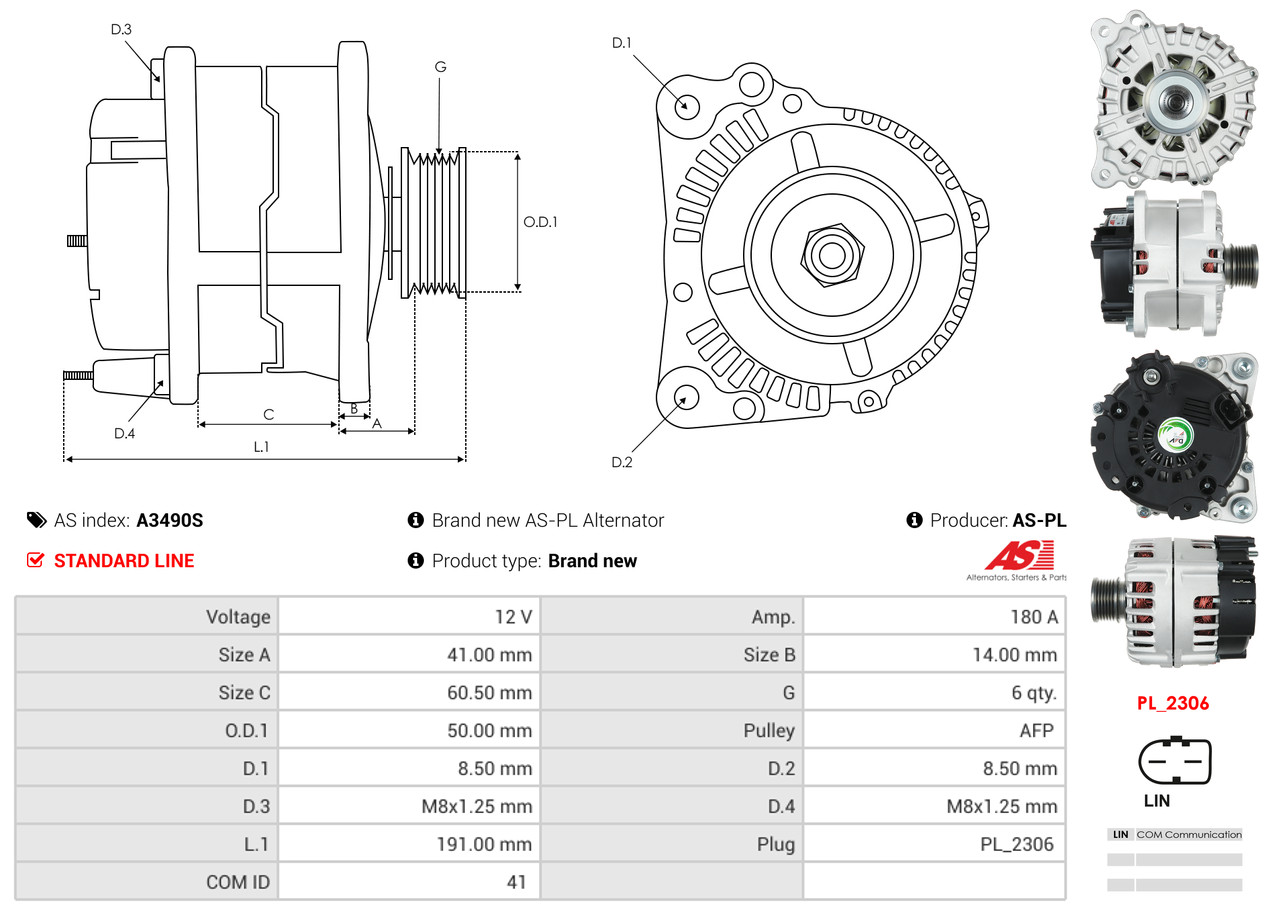 Generator - A3490S AS-PL