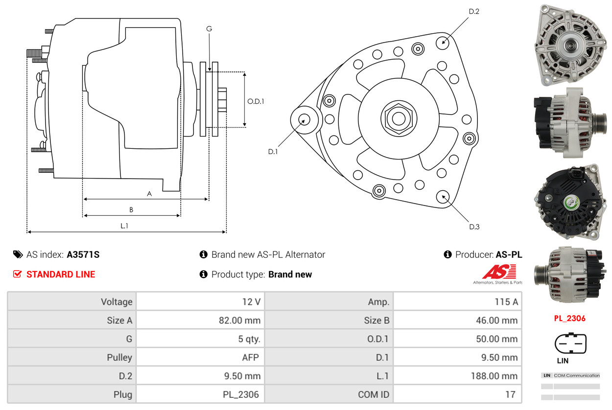 Freewheel Gear, starter - SD1001 AS-PL
