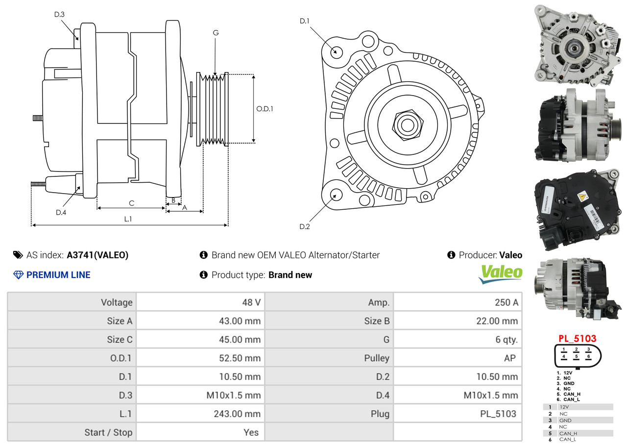 starteris - S3003 AS-PL