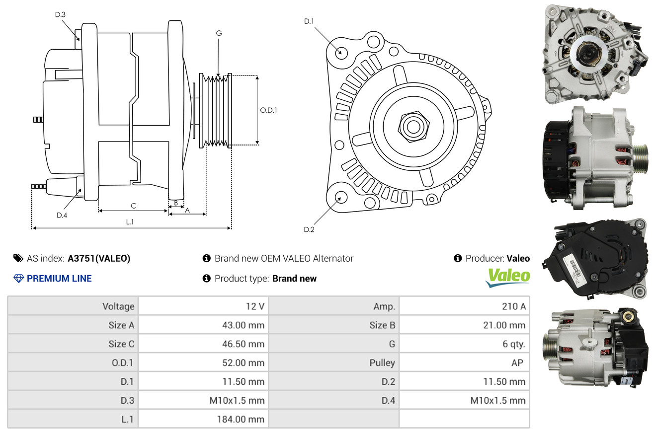 Starter - S6004 AS-PL