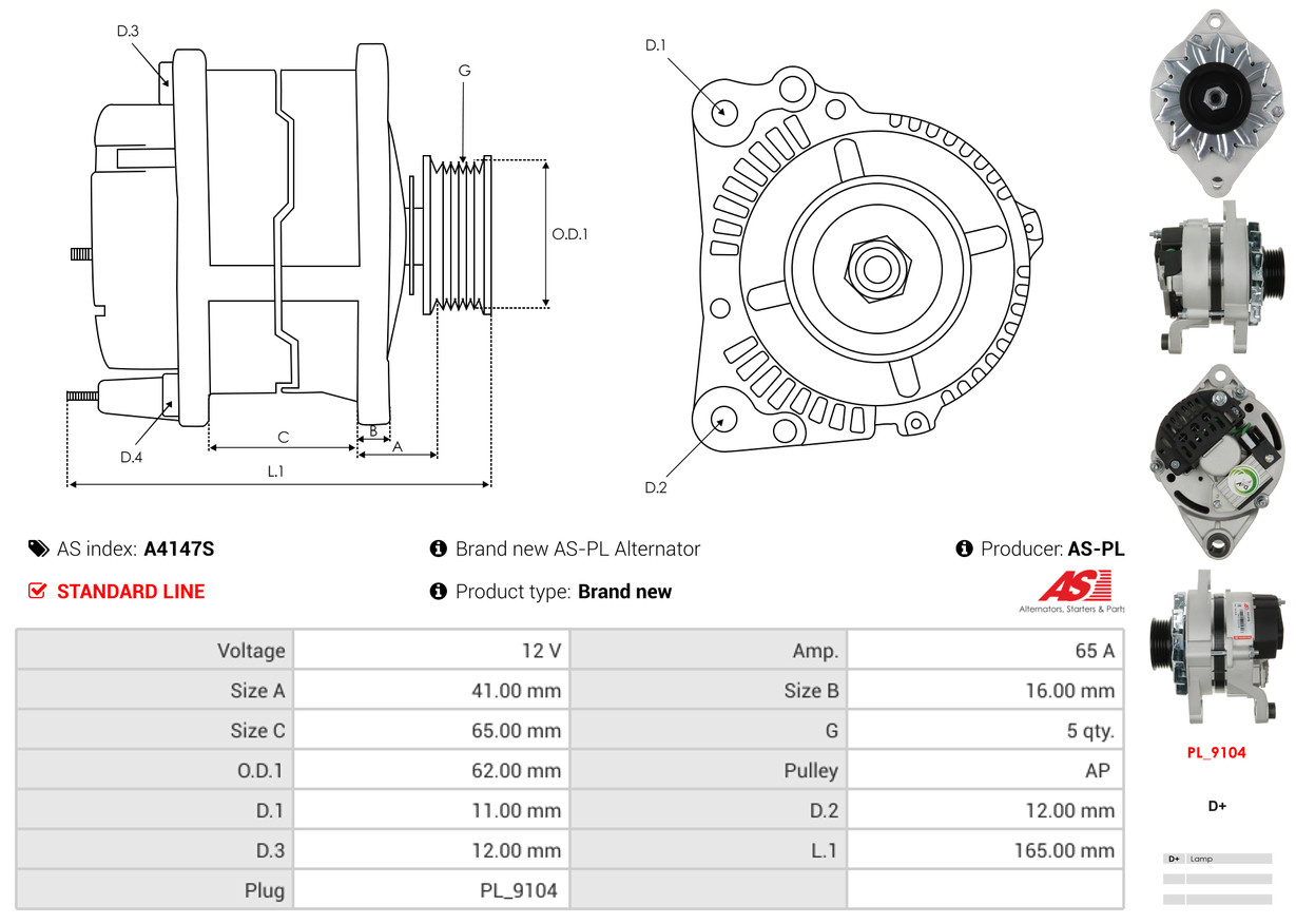 Starter - S0039 AS-PL