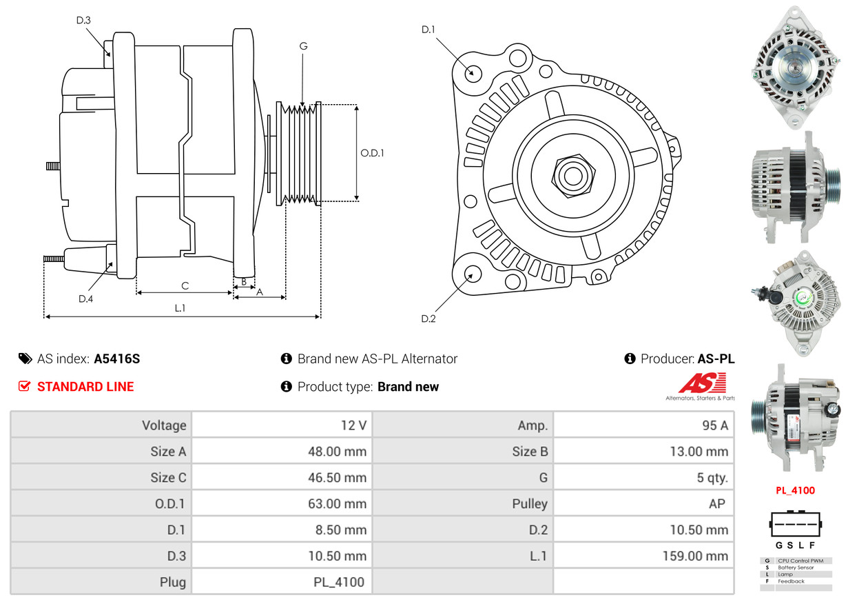 Generator - A5416S AS-PL
