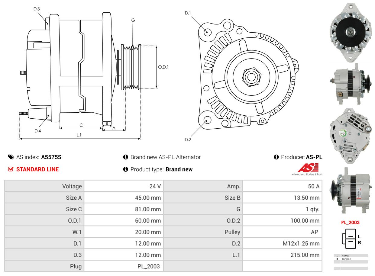 Cap, starter relay - SP0003 AS-PL