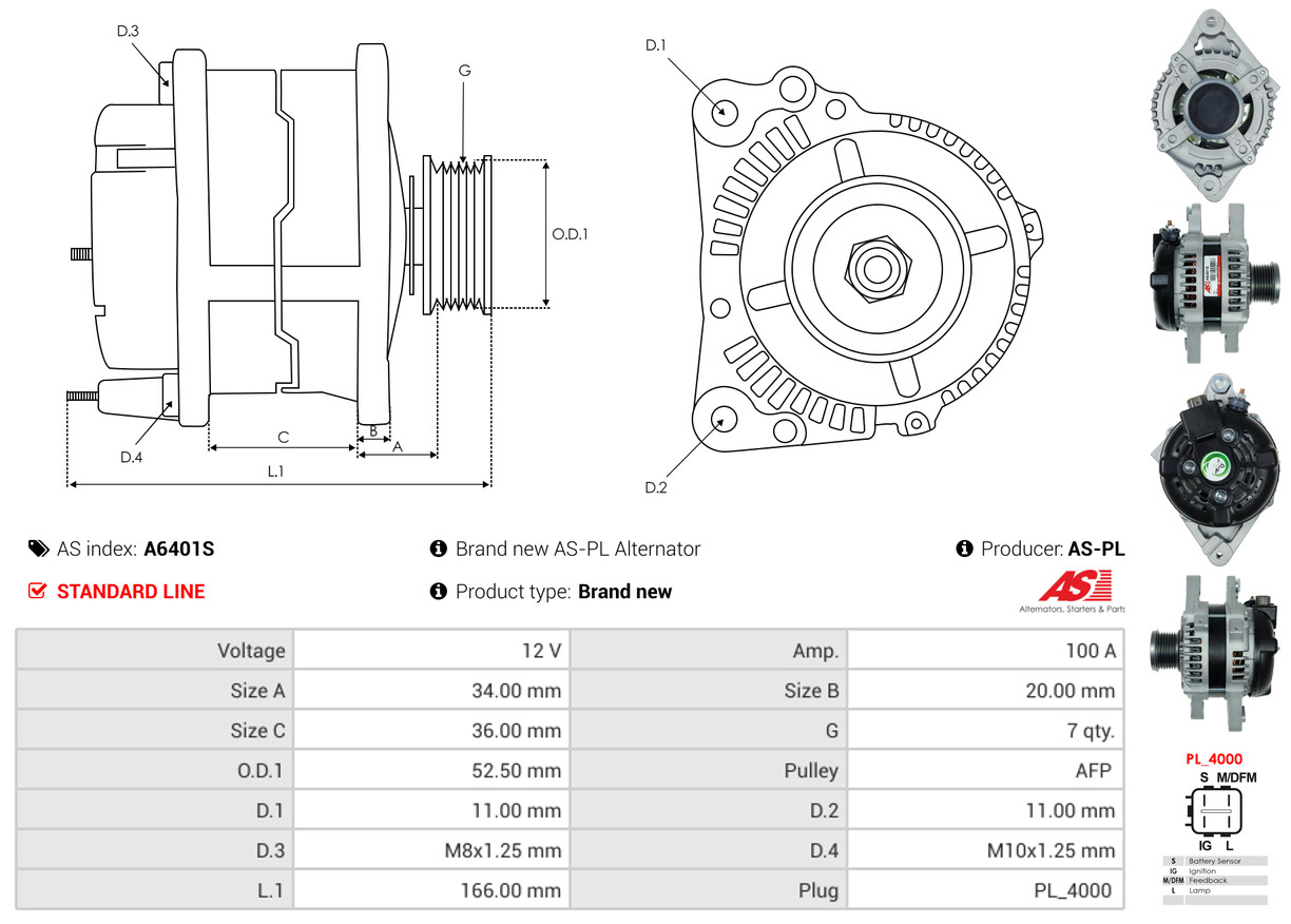 Generator - A6401S AS-PL