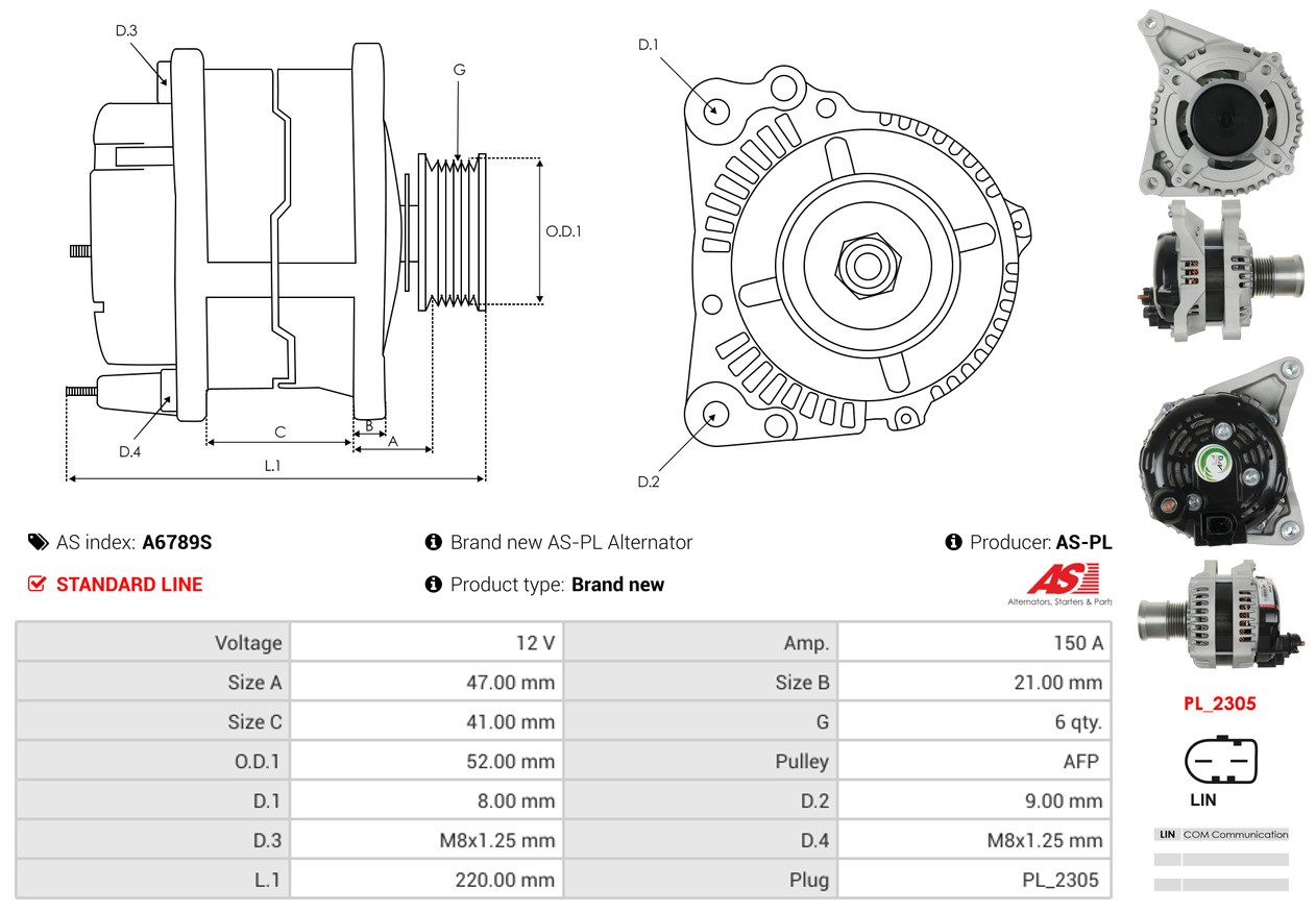 Generator - A6789S AS-PL