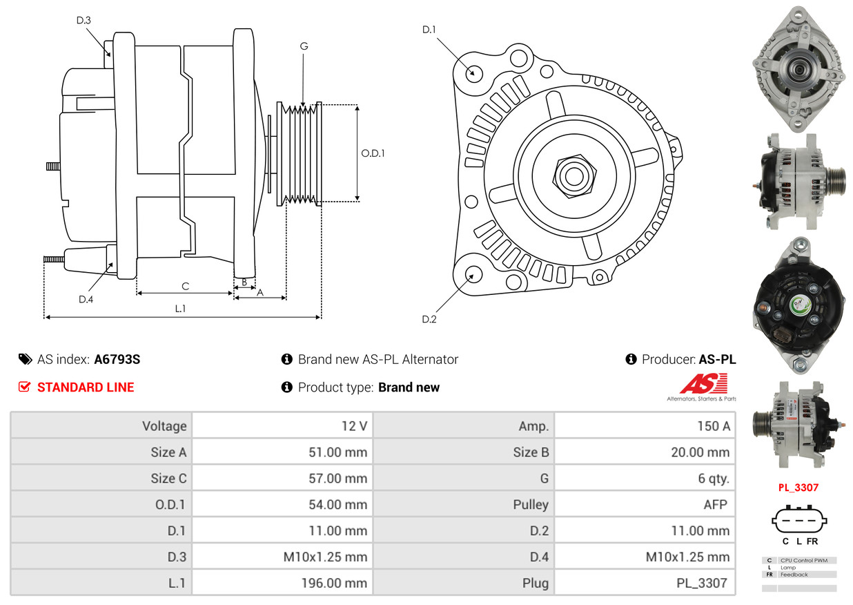 Generator - A6793S AS-PL
