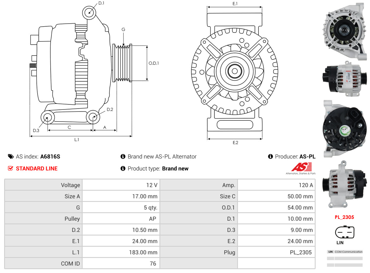 Starter - S0064 AS-PL