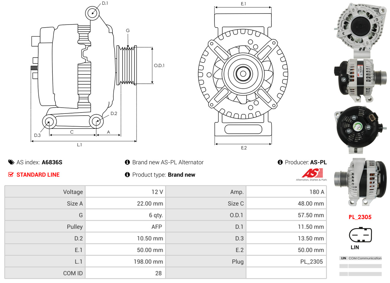Freewheel Gear, starter - SD0112 AS-PL