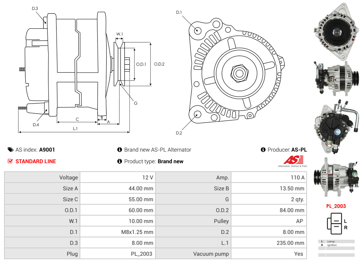 Генератор - A9001 AS-PL