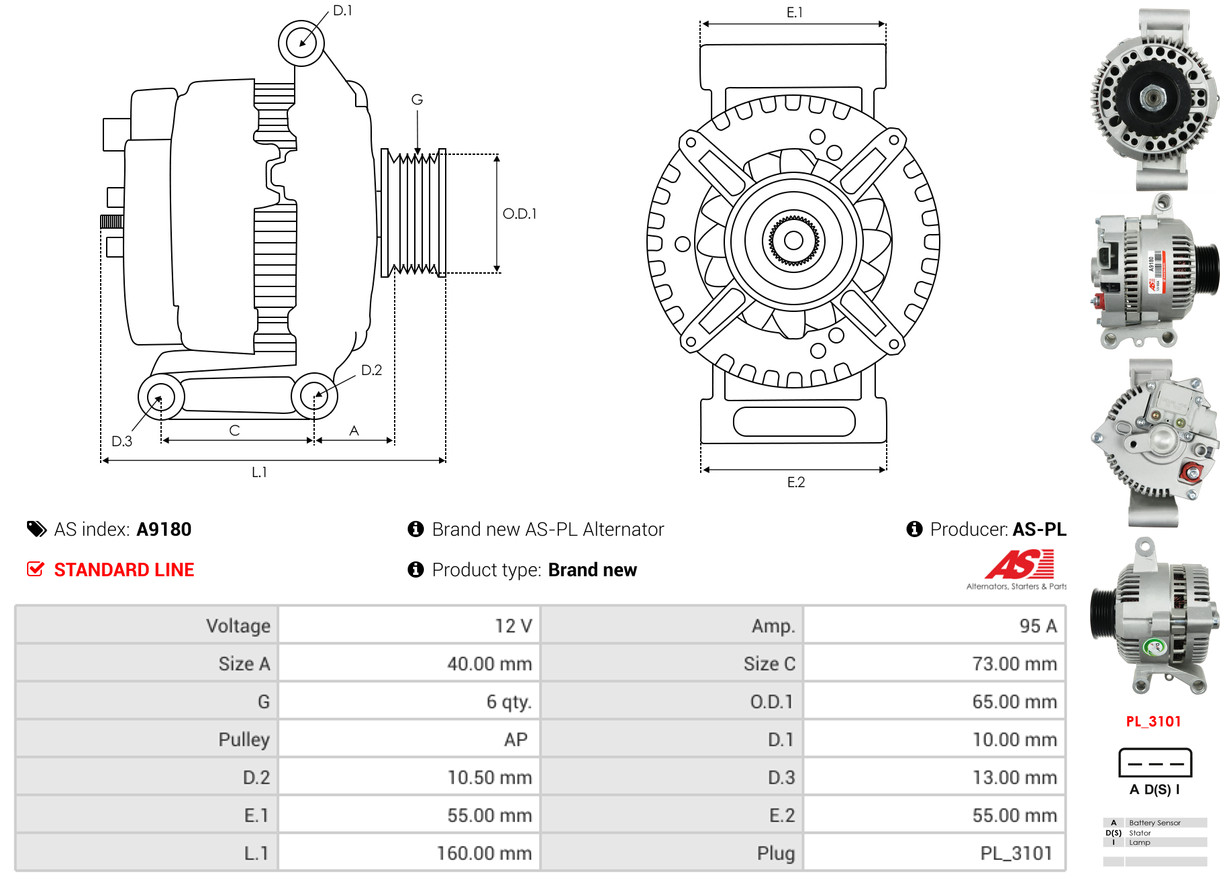 Generator - A9180 AS-PL