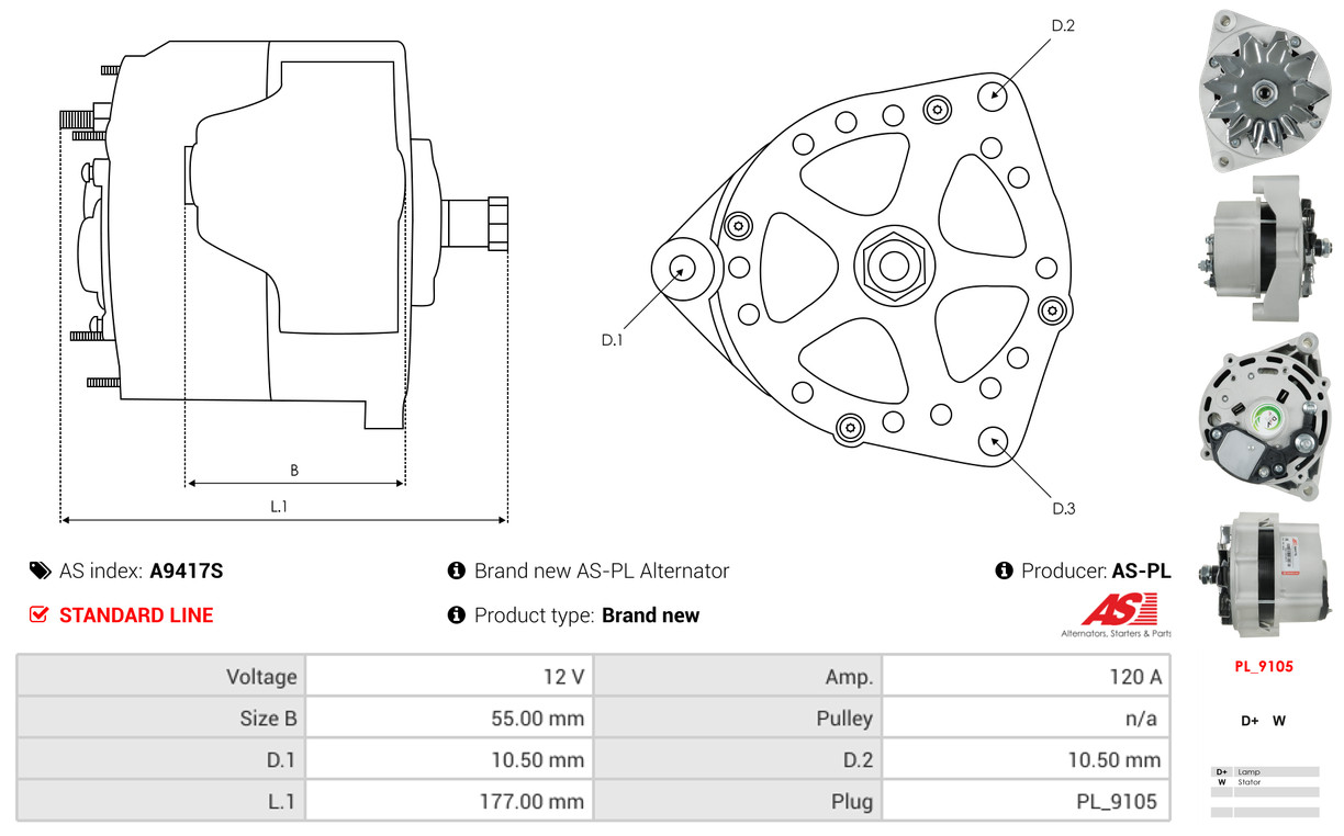 Freewheel Gear, starter - SD3004 AS-PL