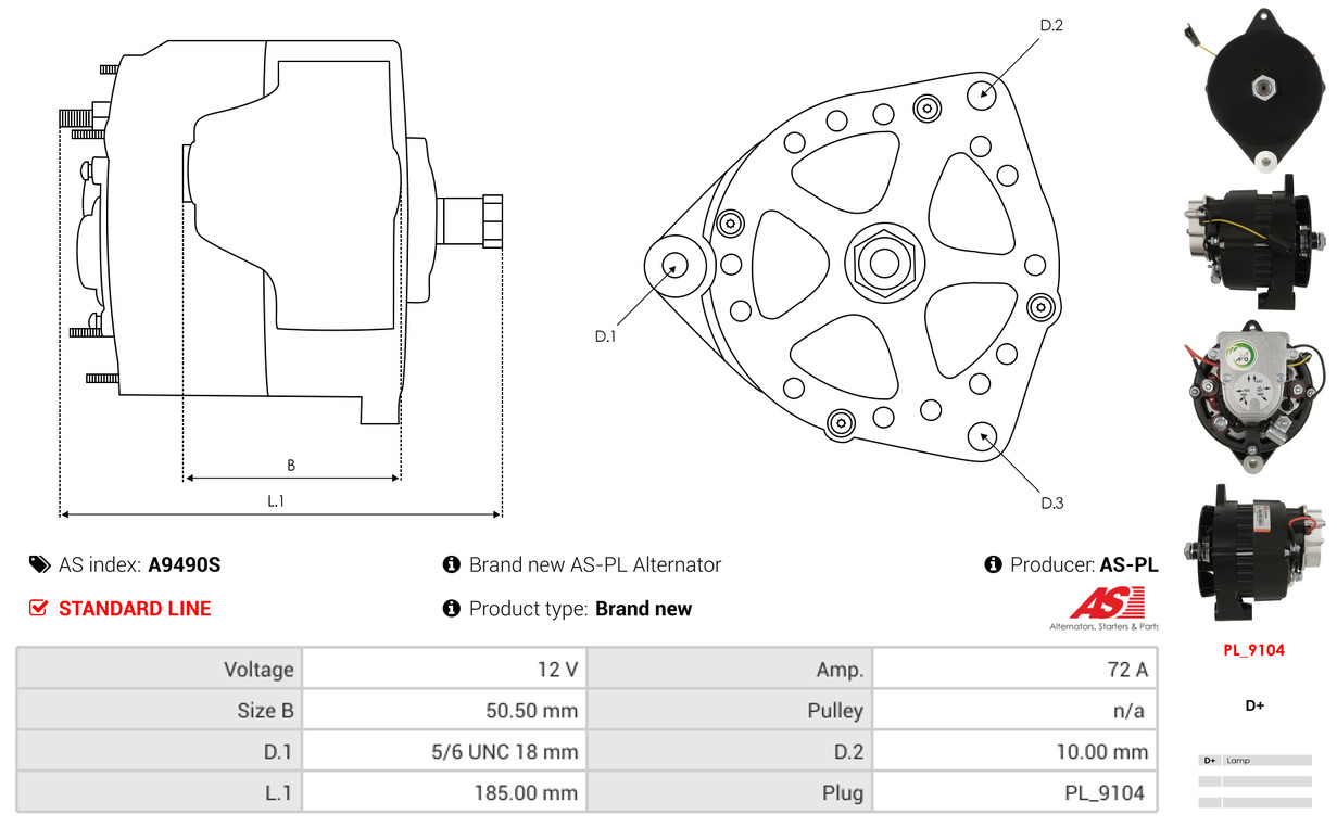 Starter - S0045 AS-PL