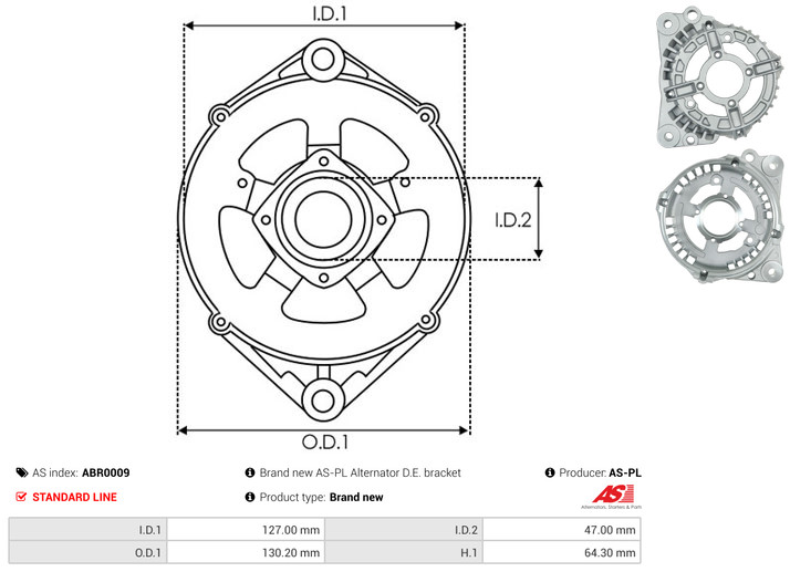 Protective Cap, alternator - ABR0009 AS-PL