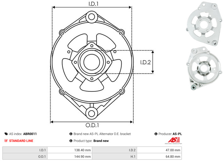 Protective Cap, alternator - ABR0011 AS-PL