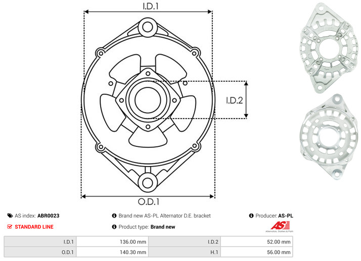 Protective Cap, alternator - ABR0023 AS-PL