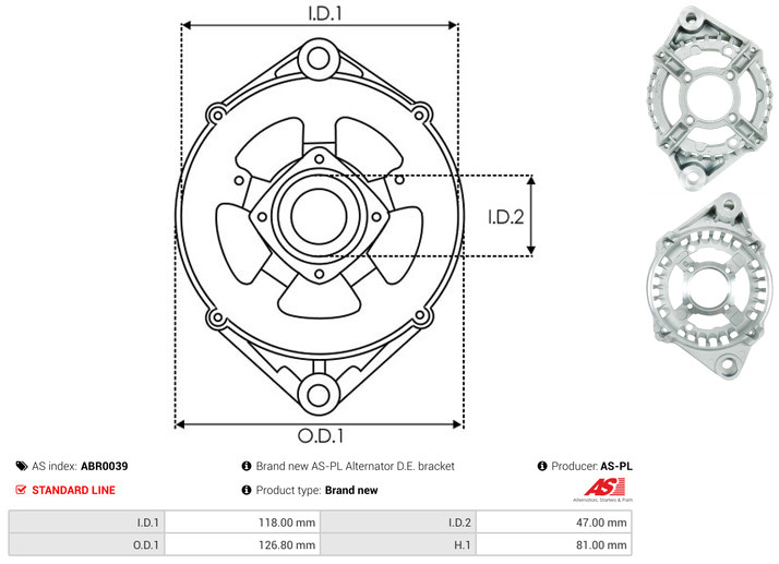 Protective Cap, alternator - ABR0039 AS-PL