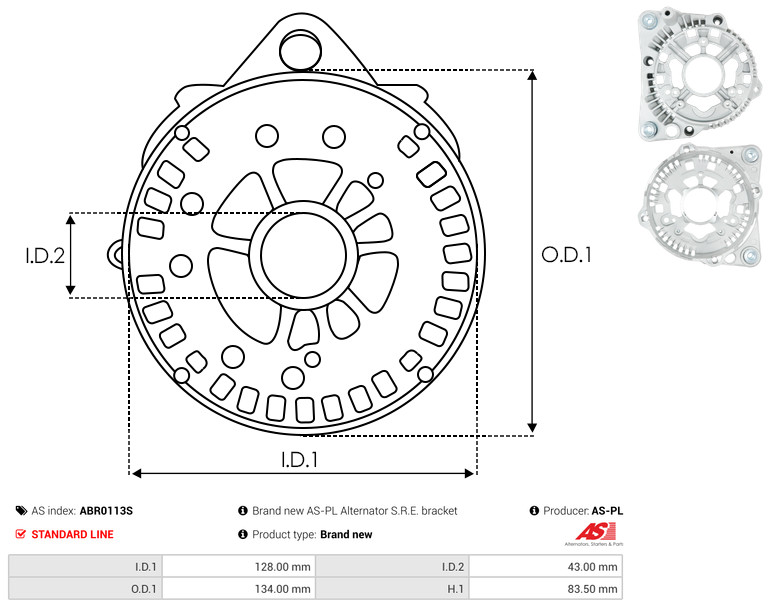 Protective Cap, alternator - ABR0113S AS-PL