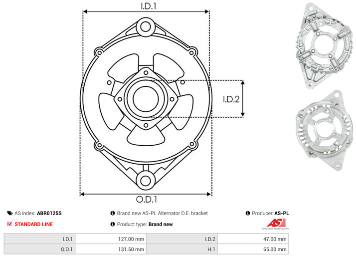 Protective Cap, alternator - ABR0125S AS-PL