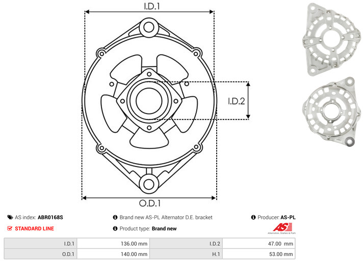 Protective Cap, alternator - ABR0168S AS-PL