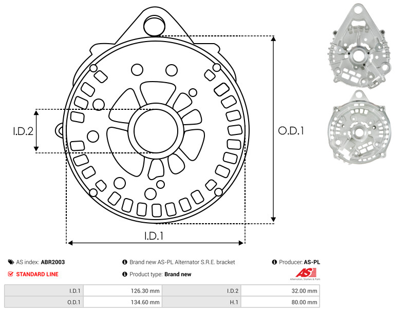 Protective Cap, alternator - ABR2003 AS-PL