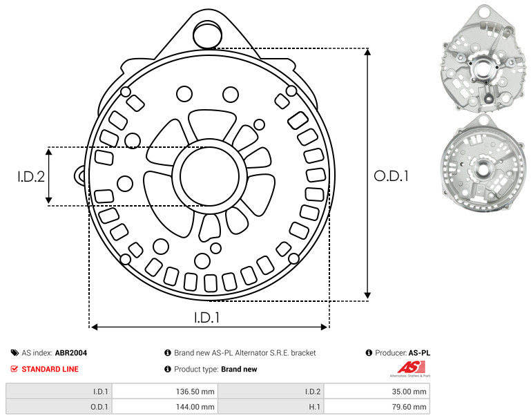 Protective Cap, alternator - ABR2004 AS-PL