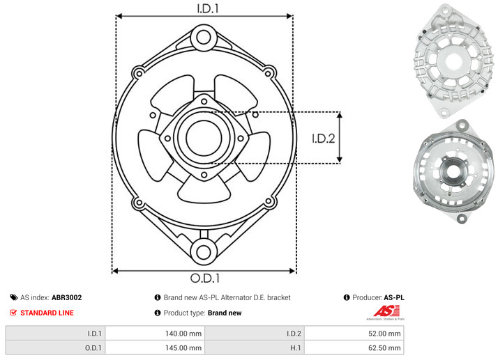 Protective Cap, alternator - ABR3002 AS-PL