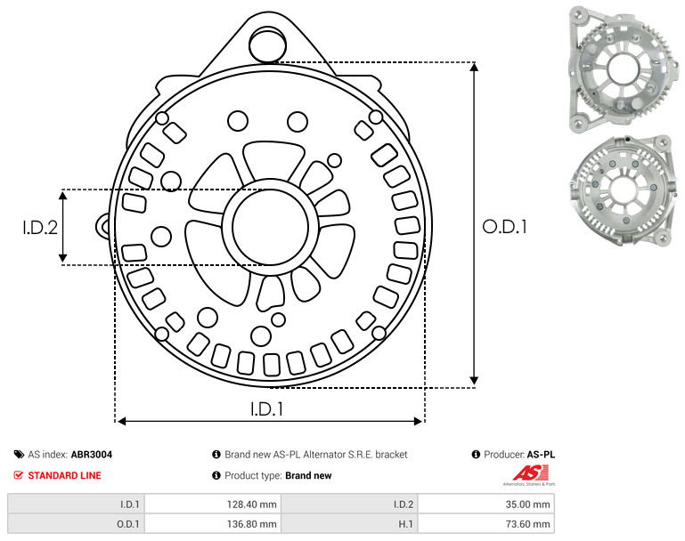 Protective Cap, alternator - ABR3004 AS-PL