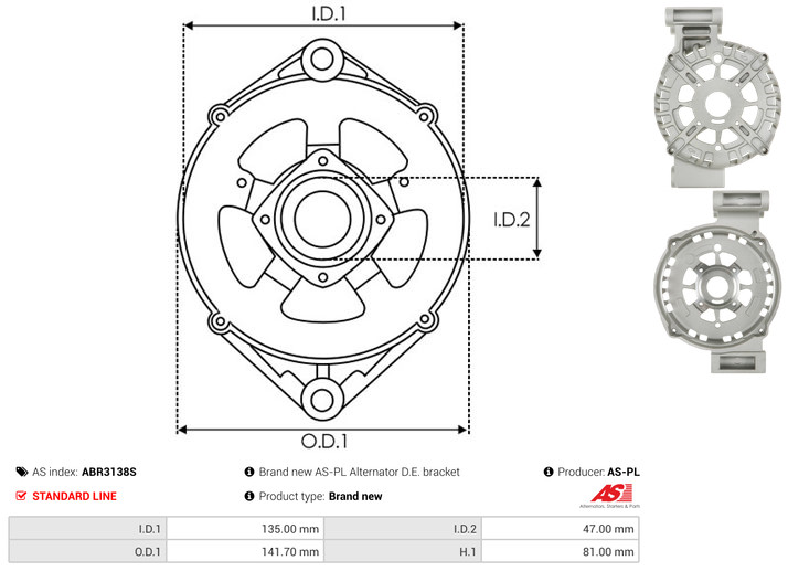Alternator Regulator - ARE0009 AS-PL