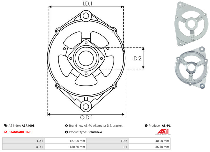 Protective Cap, alternator - ABR4008 AS-PL