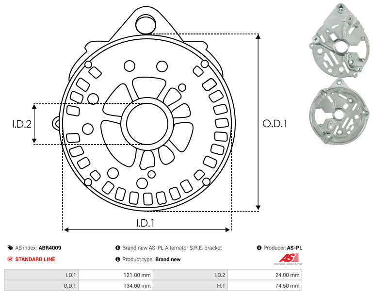 Protective Cap, alternator - ABR4009 AS-PL