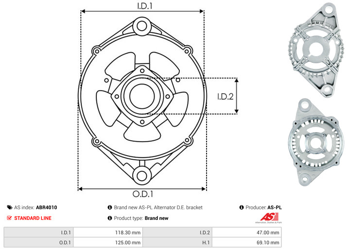 Protective Cap, alternator - ABR4010 AS-PL