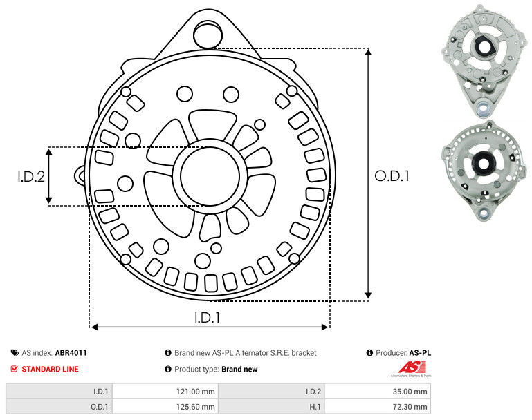 Protective Cap, alternator - ABR4011 AS-PL