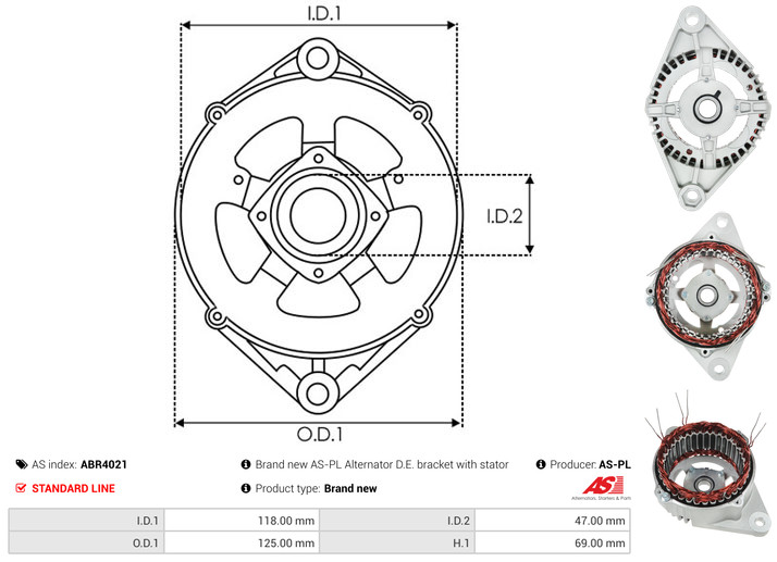 Protective Cap, alternator - ABR4021 AS-PL