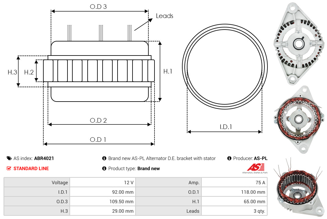 Protective Cap, alternator - ABR4021 AS-PL